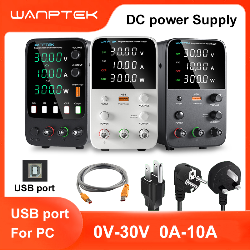 Programmable Dc Power Supply 30V 10A - Alimentation de laboratoire Wanptek 30V 5A