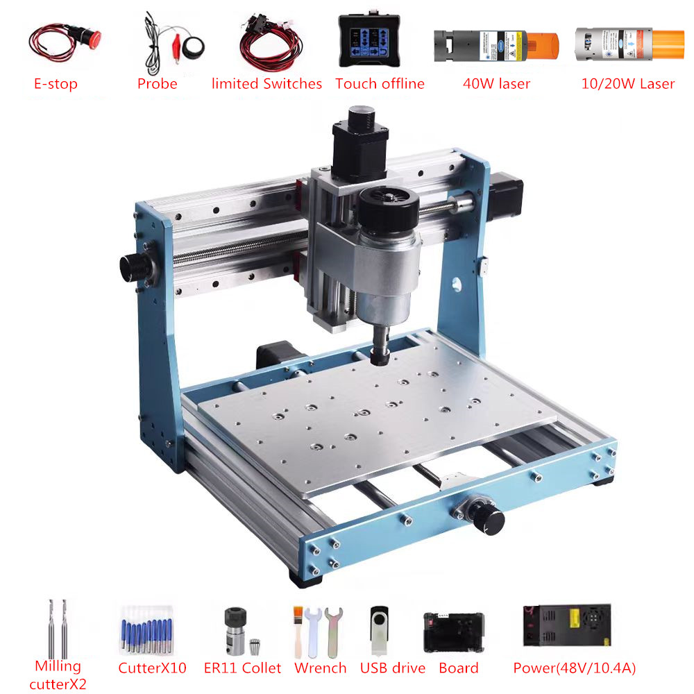 Mini Laser Engraver Cnc Router - Mini routeur CNC 3020 Pro entièrement